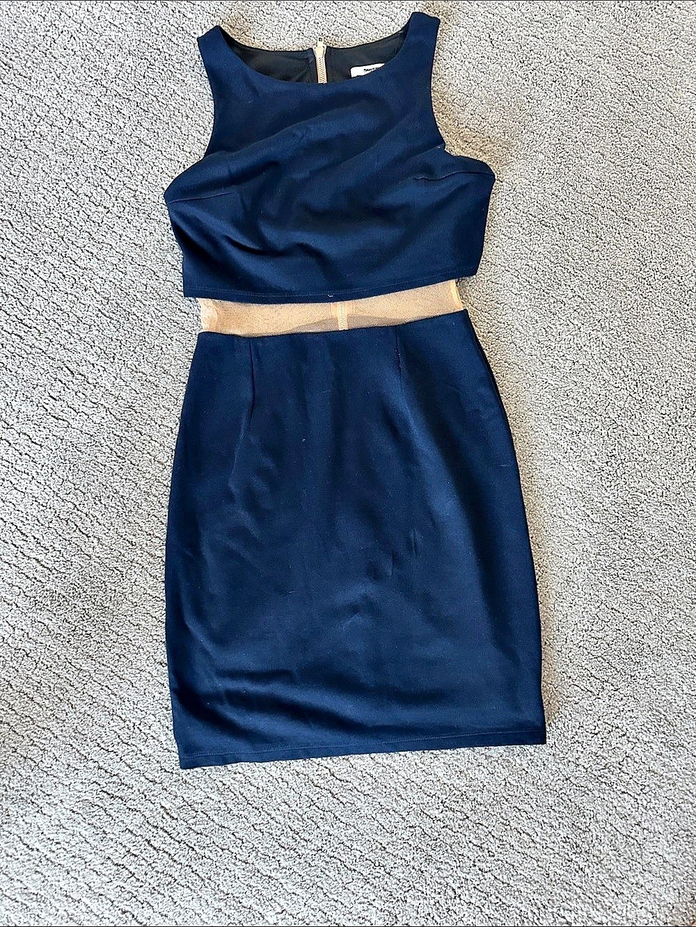 Bailey44 Cutout Bodycon Dress in Blue